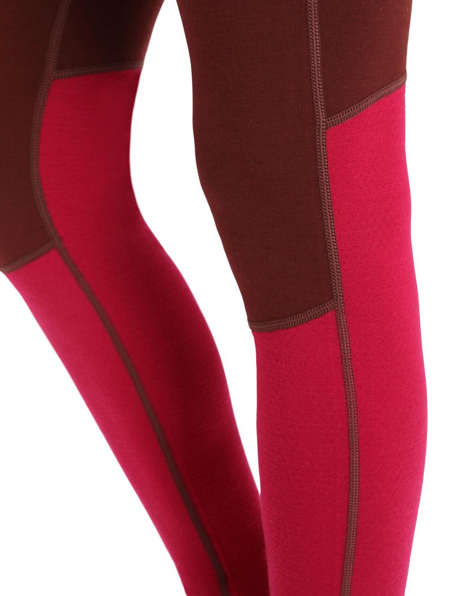 Icebreaker Merino 260 ZoneKnit™ Naisten Leggingsit Pinkki | FI 1546RVDW